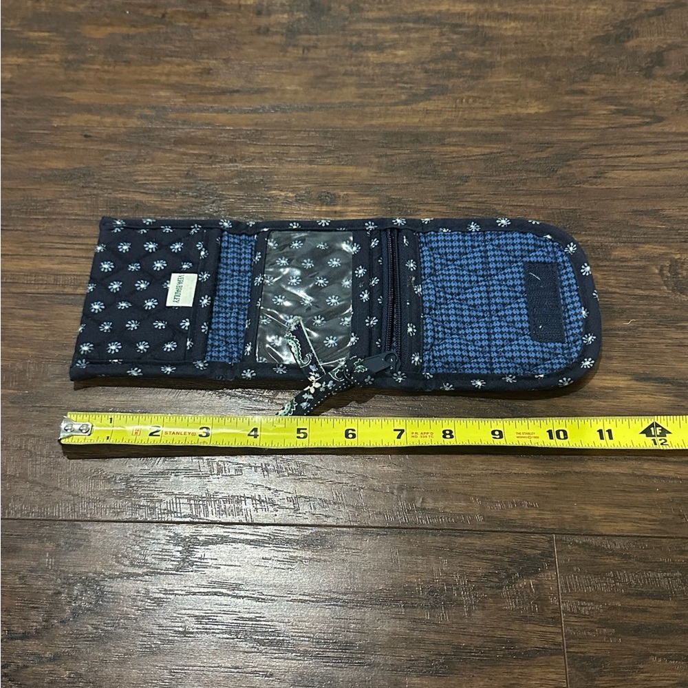 Vera Bradley Women's Blue, White & Green Tri-Fold Wallet - Picture 10 of 10